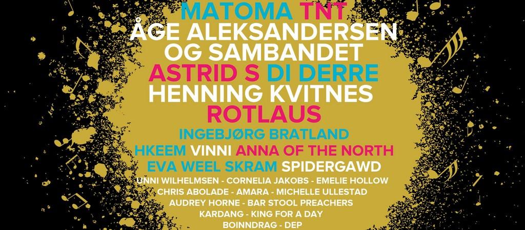 Lineup Poster Steinkjerfestivalen 2023