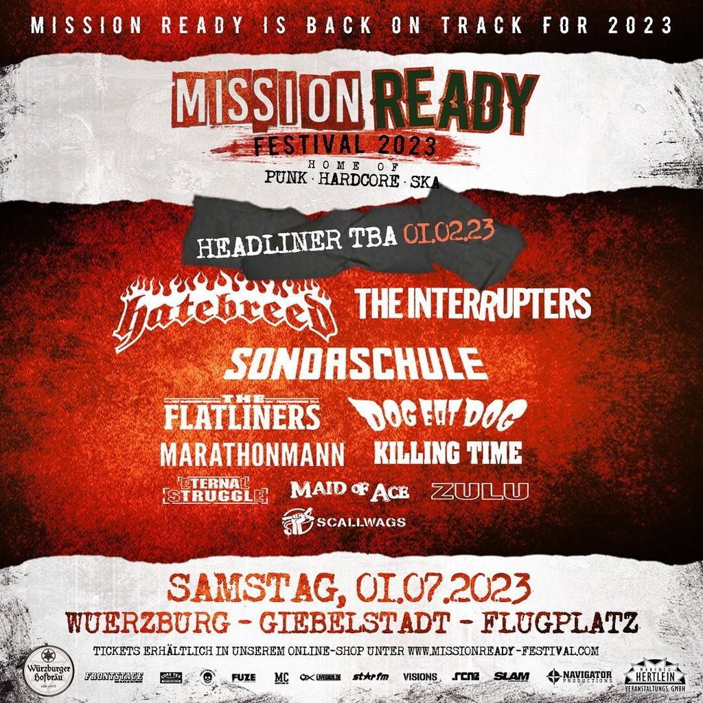 Lineup Poster Mission Ready Festival 2023
