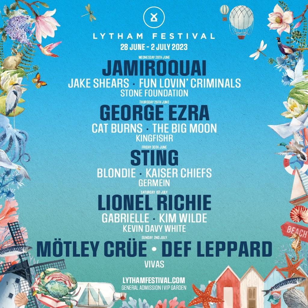 Lineup Poster Lytham Festival 2023