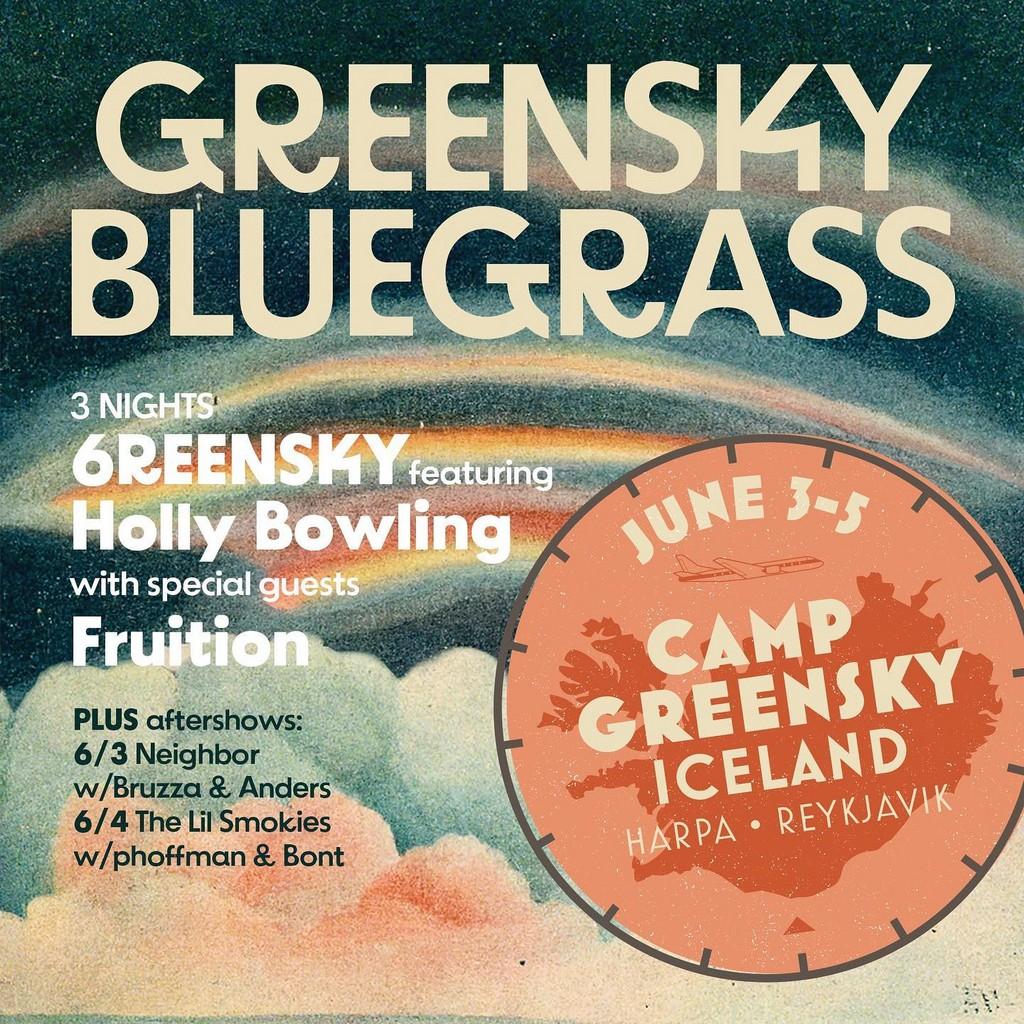 Lineup Poster Camp Greensky Iceland 2023