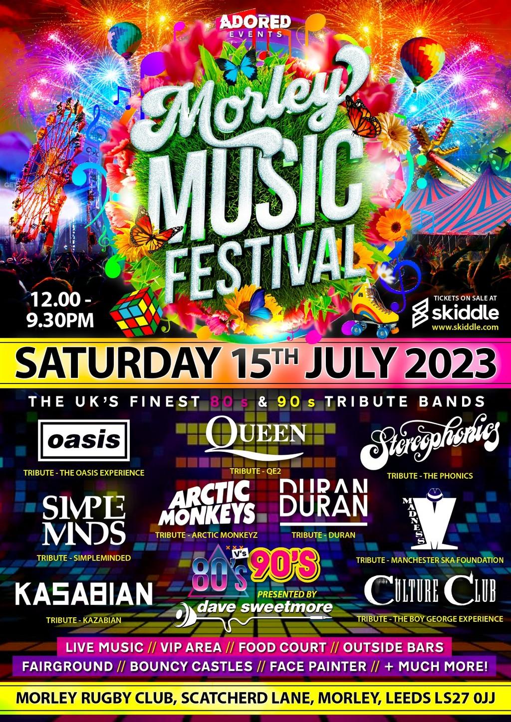 Lineup Poster Morley Music Festival 2023