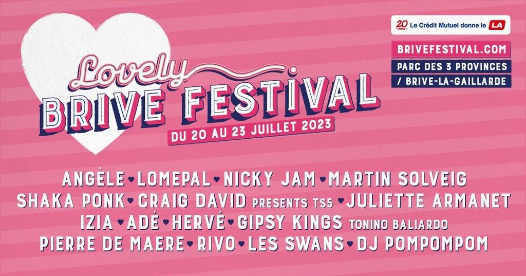 Lineup Poster Brive Festival 2023