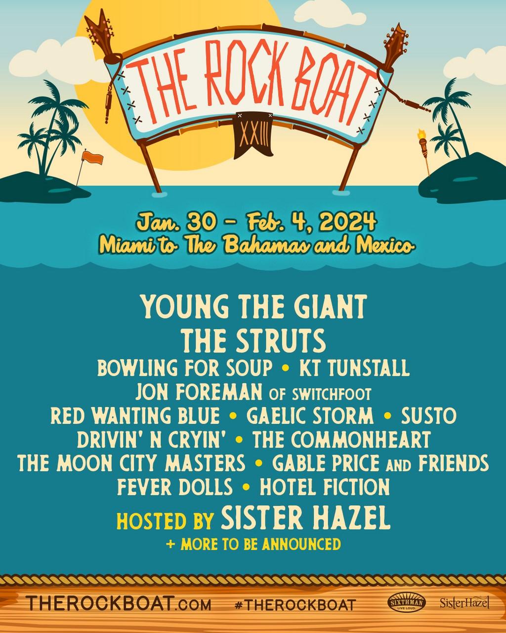 Lineup Poster The Rock Boat 2025