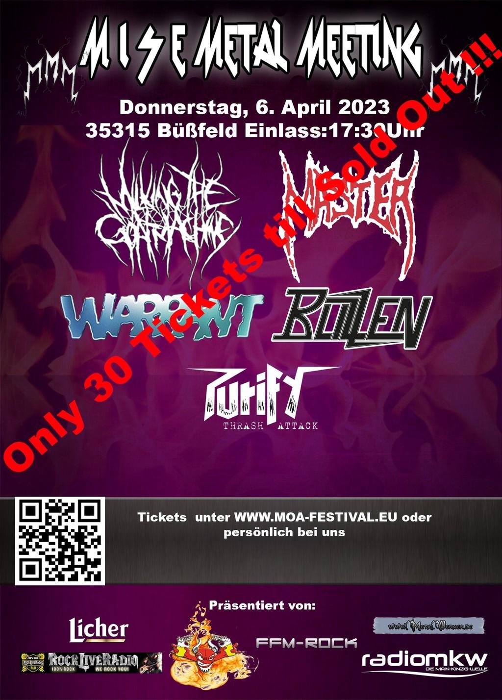Lineup Poster M.I.S.E. Metal Meeting 2023