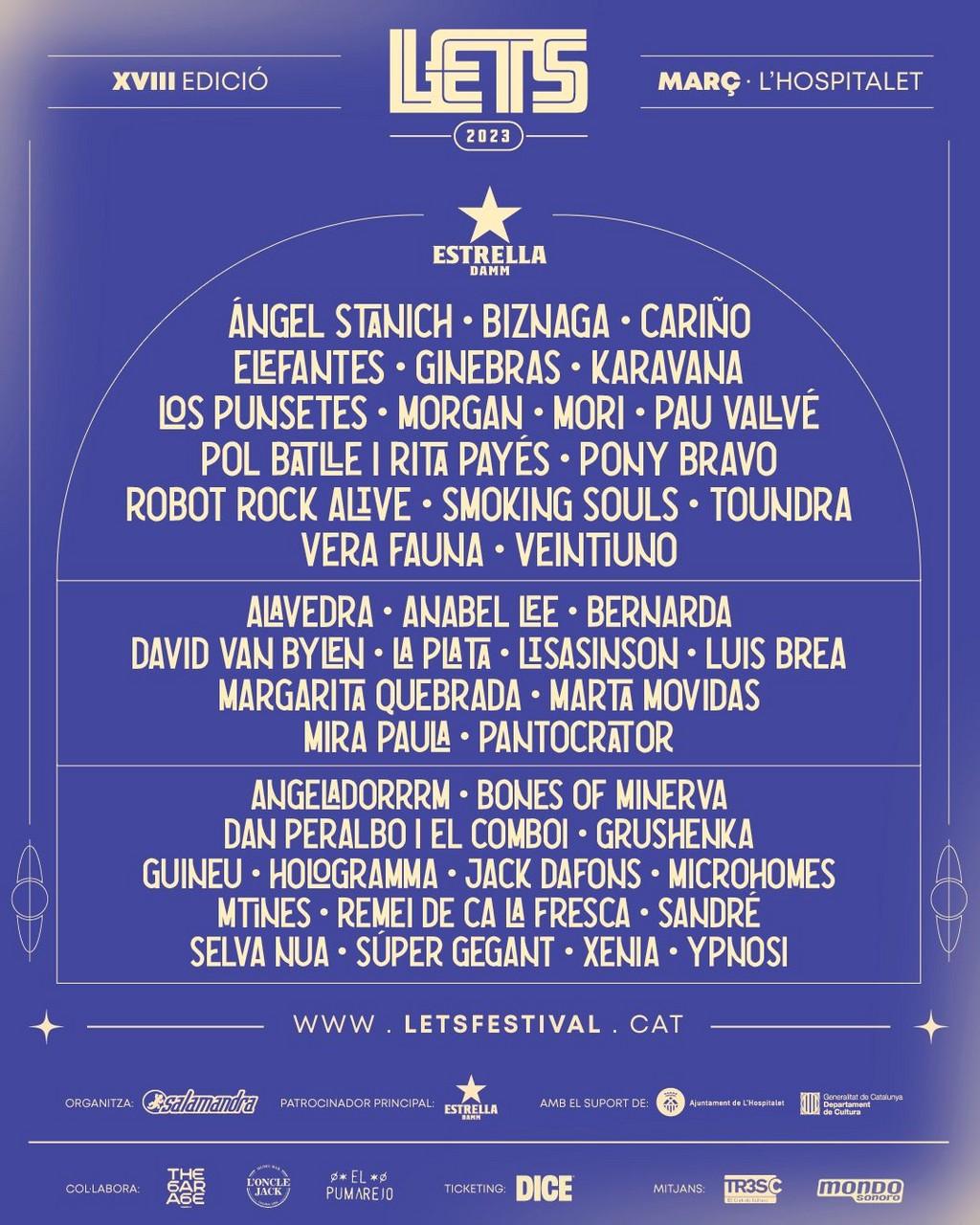 Lineup Poster Let's Festival 2023