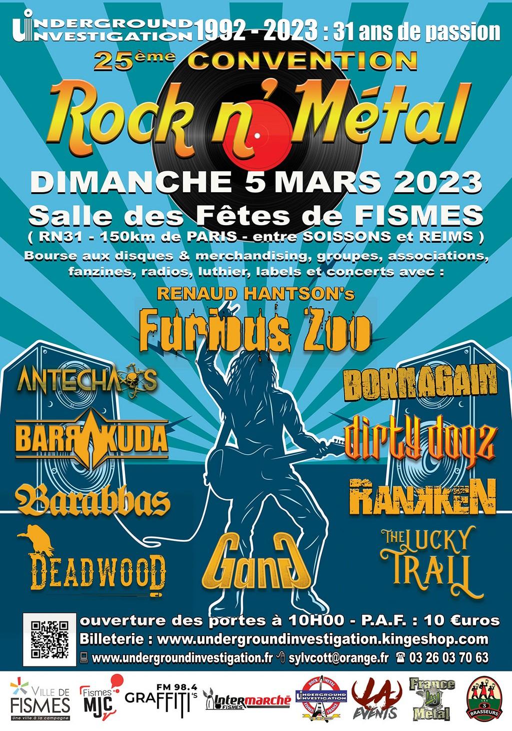 Lineup Poster Convention Rock n Metal 2023