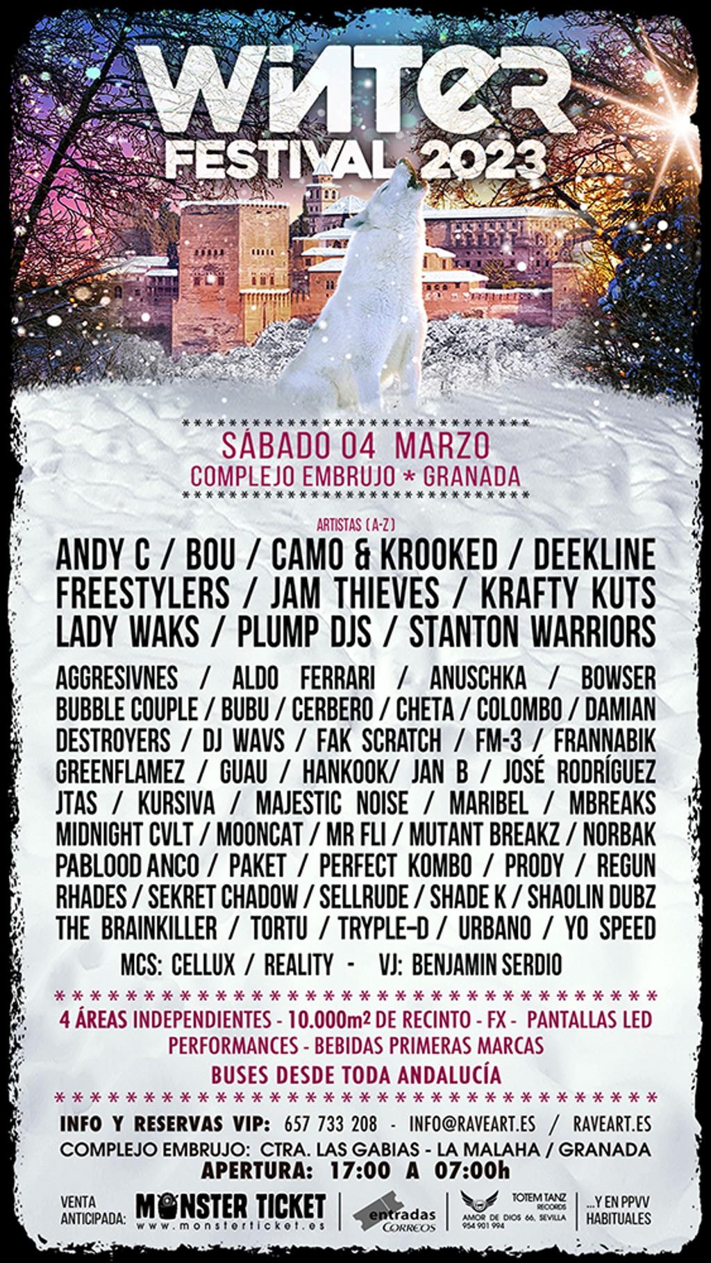 Lineup Poster Winter Festival 2023