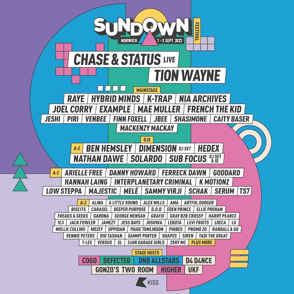Lineup Poster Sundown Festival 2023