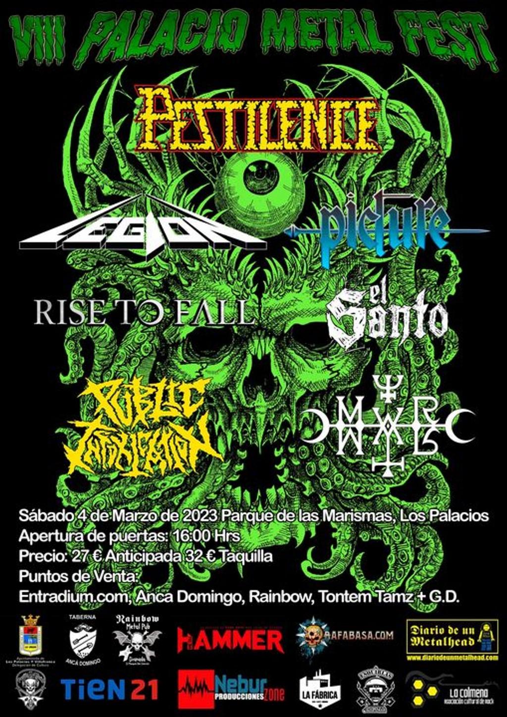 Lineup Poster Palacio Metal Fest 2023