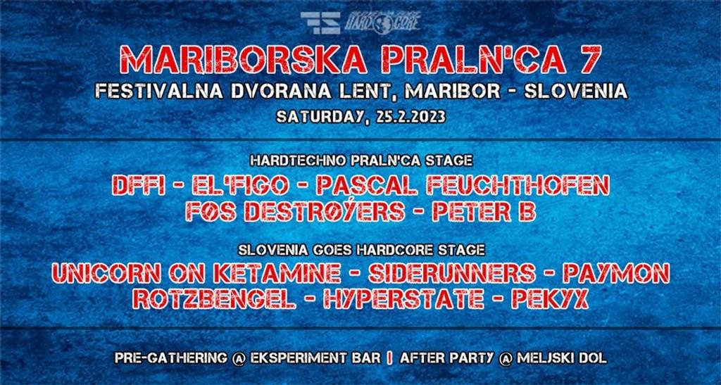 Lineup Poster Mariborska praln'ca 2023