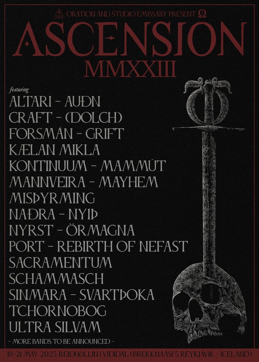 Lineup Poster Ascension Festival 2023