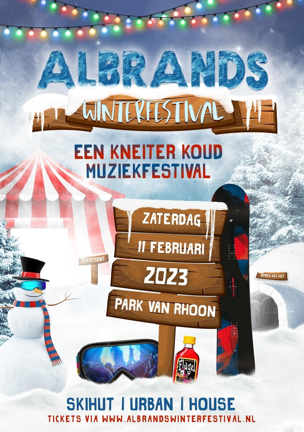 Lineup Poster Albrands Winterfestival 2023