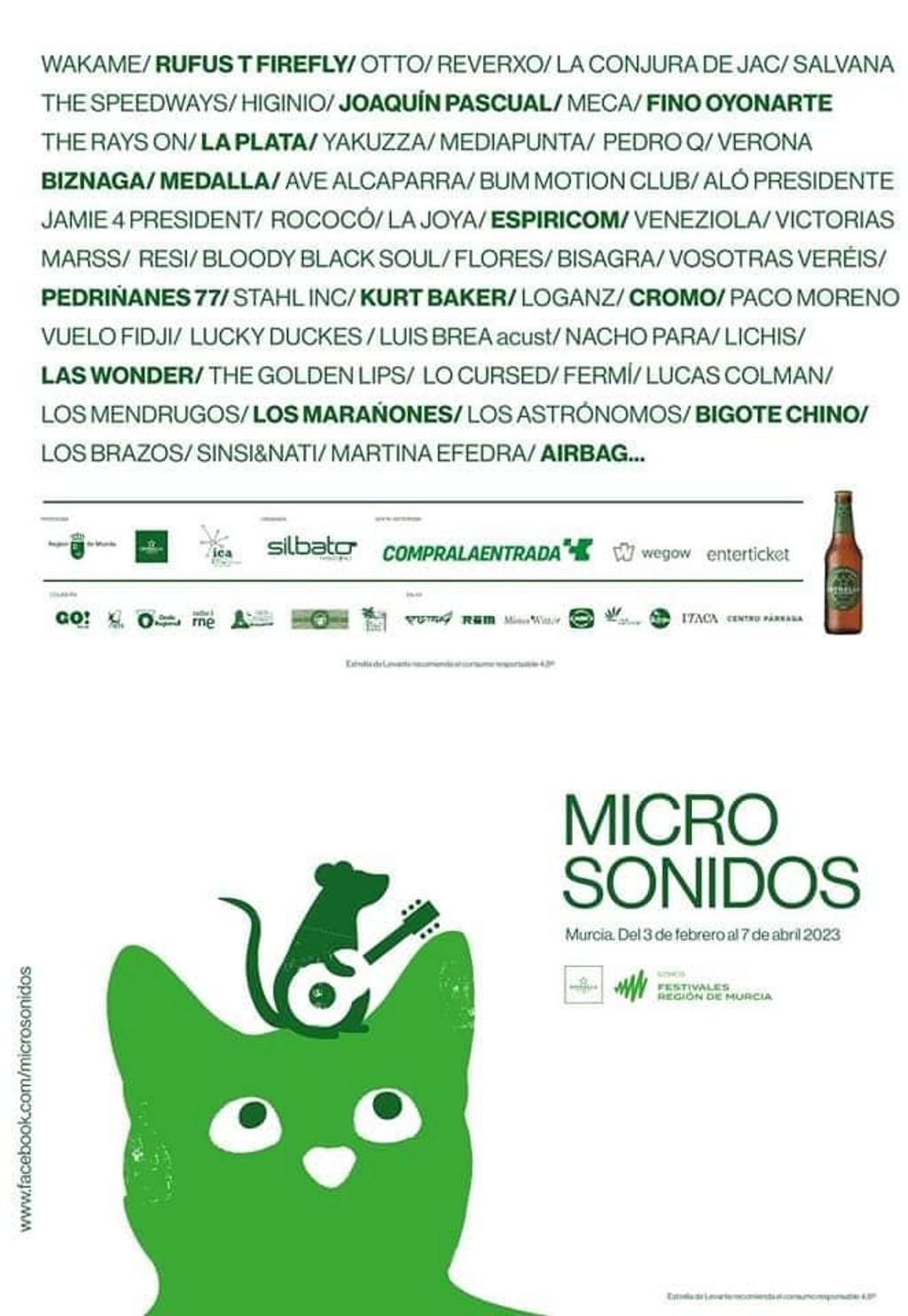 Lineup Poster Microsonidos 2023