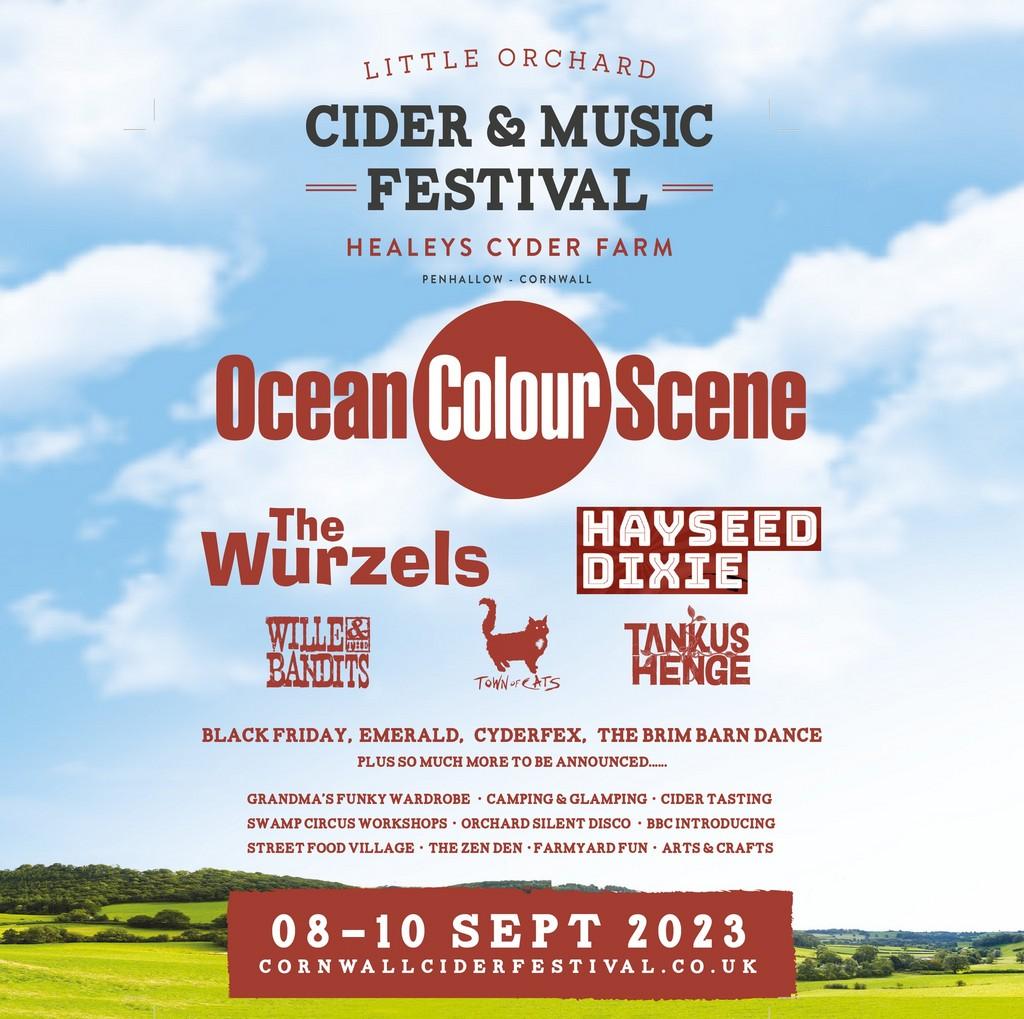 Lineup Poster Little Orchard Cider & Music Festival 2023