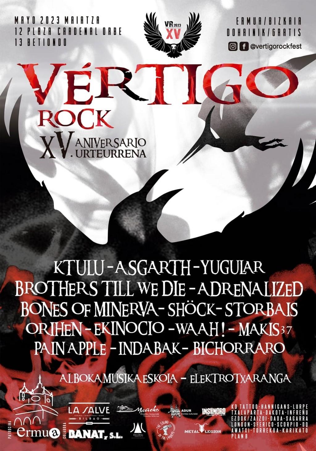 Lineup Poster Vértigo Rock 2023