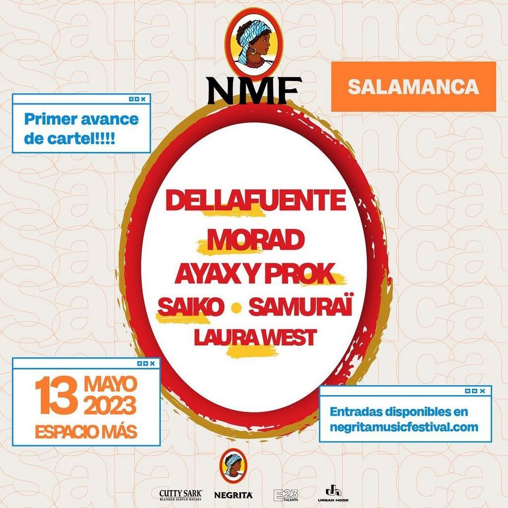 Lineup Poster Negrita Music Festival Salamanca 2023