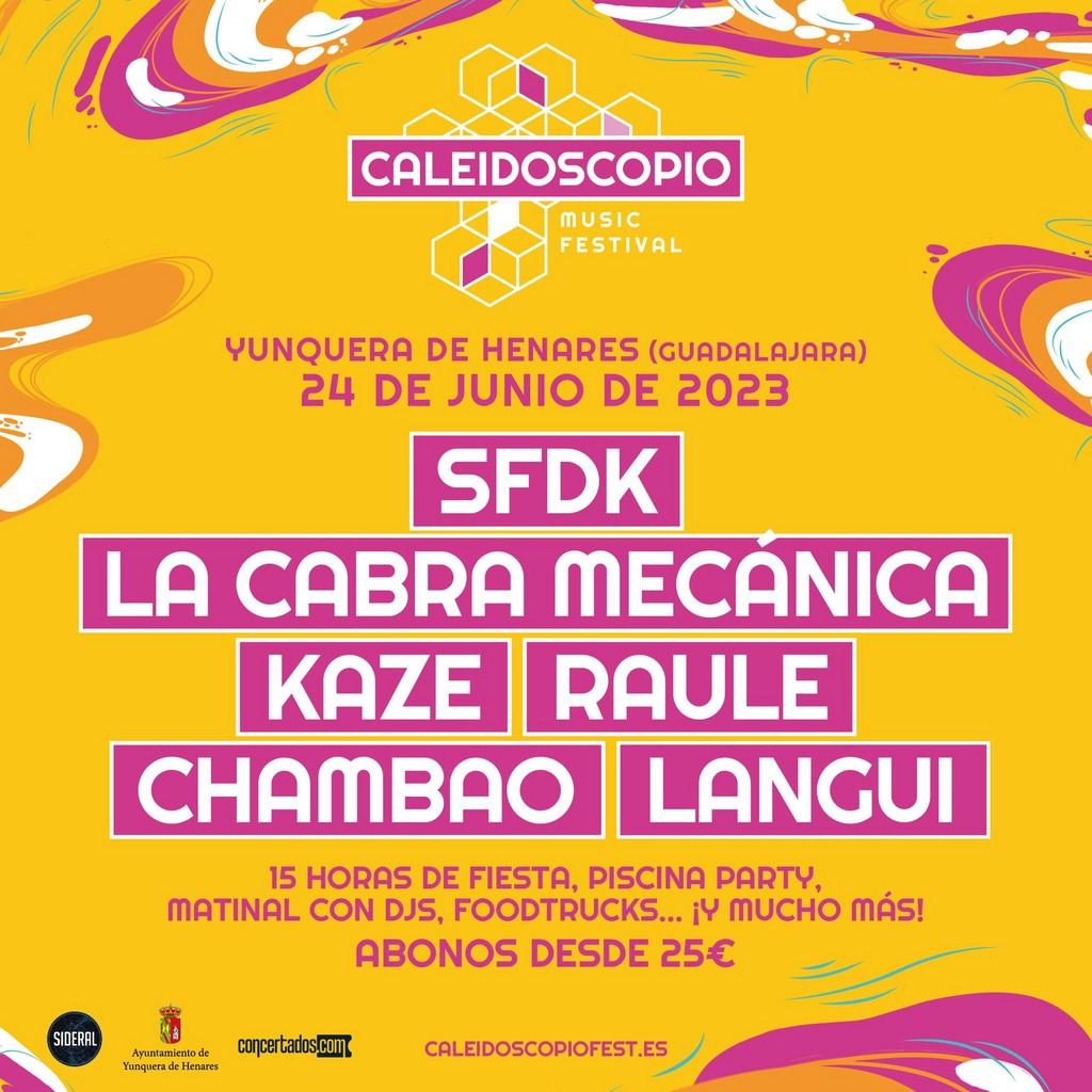 Lineup Poster Caleidoscopio Music Fest 2023