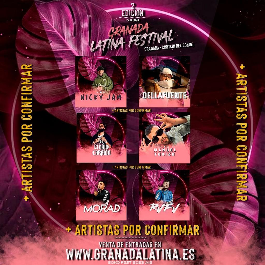 Lineup Poster Granada Latina Festival 2023