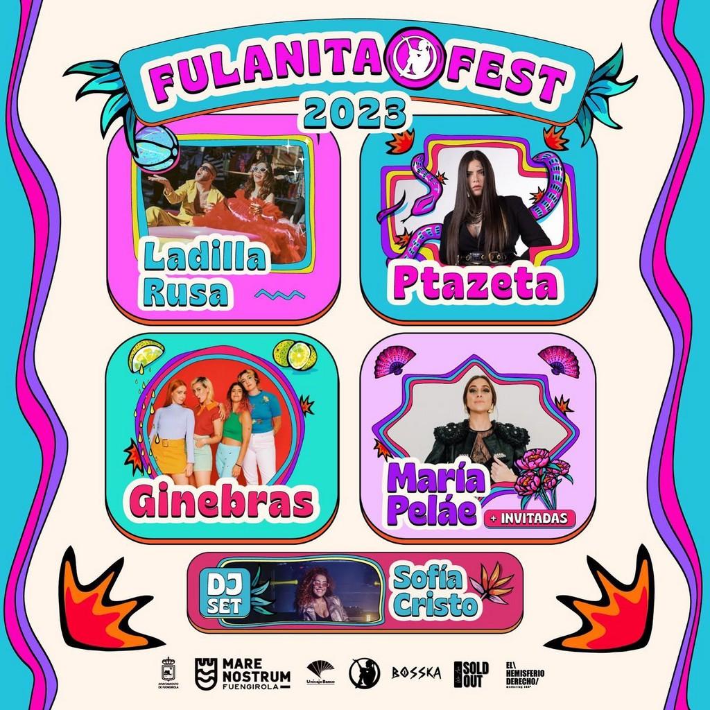 Lineup Poster Fulanita Fest 2023