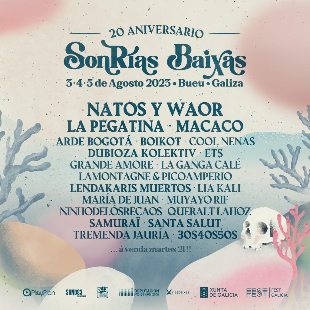 Lineup Poster SonRías Baixas 2023