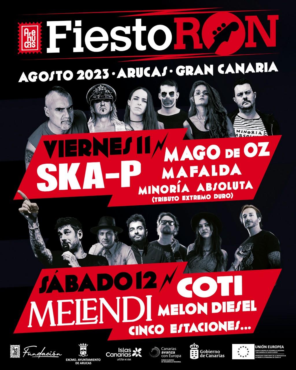 Lineup Poster FiestoRon 2023