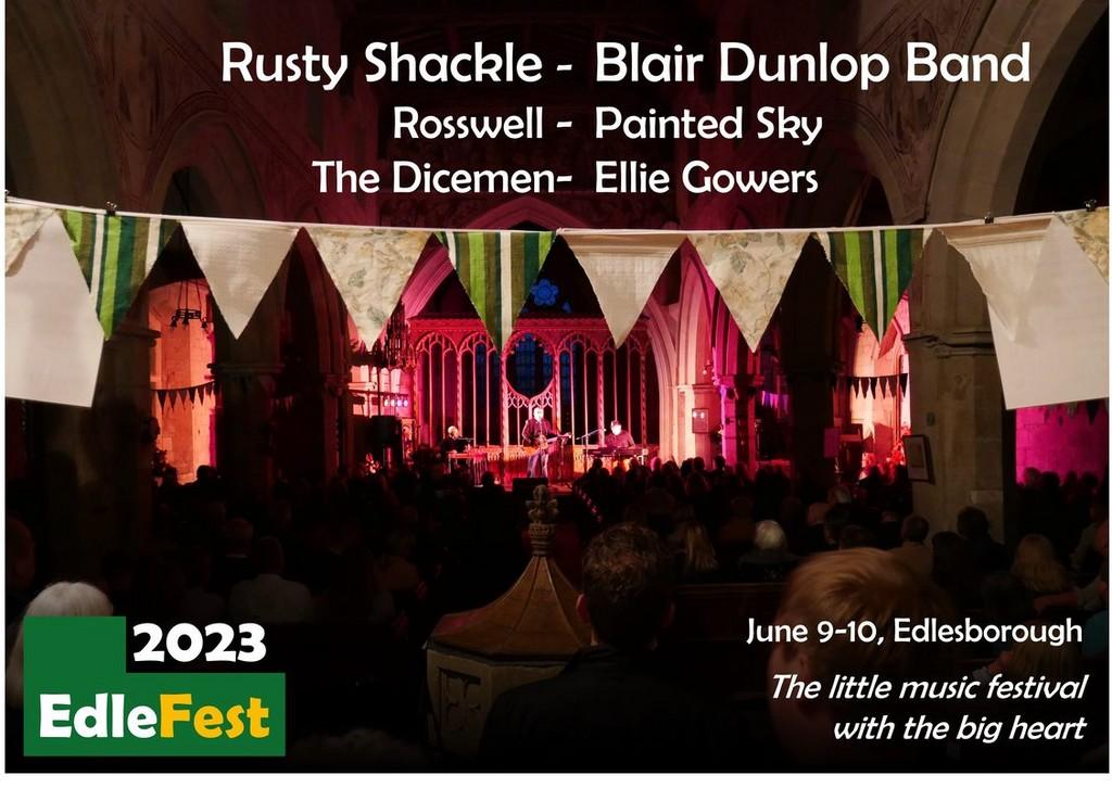 Lineup Poster Edlesborough Music Festival 2023