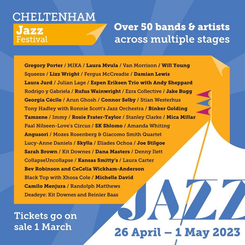 Lineup Poster Cheltenham Jazz Festival 2023