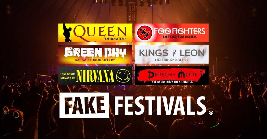 Lineup Poster Bedford Fake Festival 2023