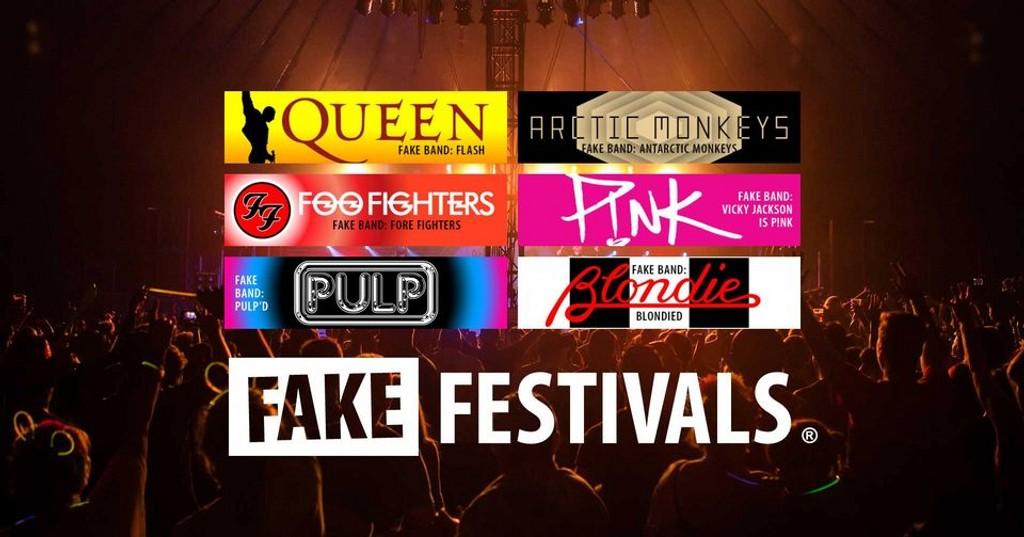 Lineup Poster Ashby De La Zouch Fake Festival 2023