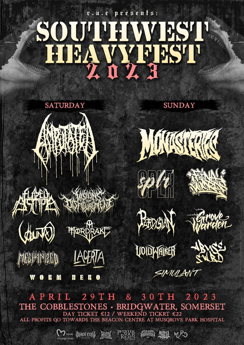 Lineup Poster Southwest Heavyfest 2023