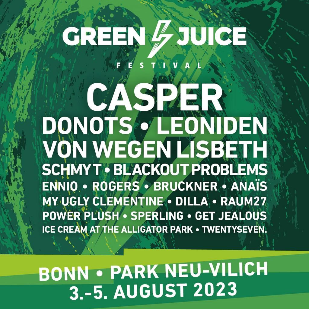 Lineup Poster Green Juice Festival 2023