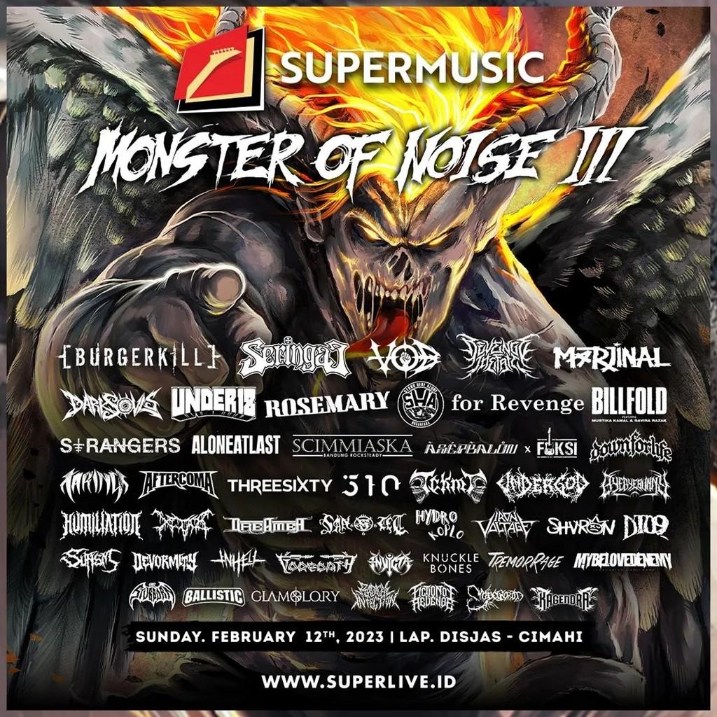 Lineup Poster Monster of Noise 2023