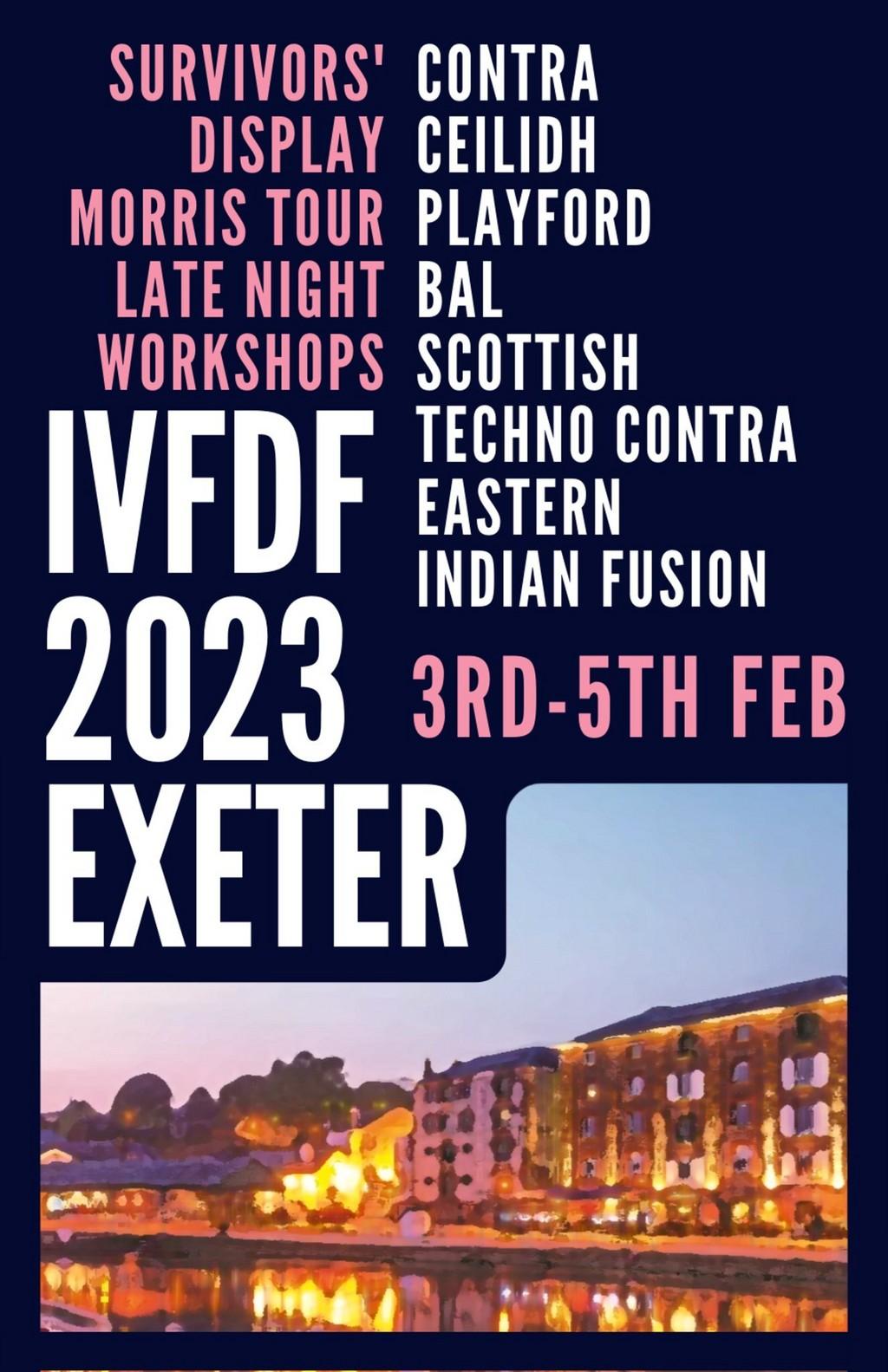 Lineup Poster Inter-Varsity Folk Dance Festival 2023
