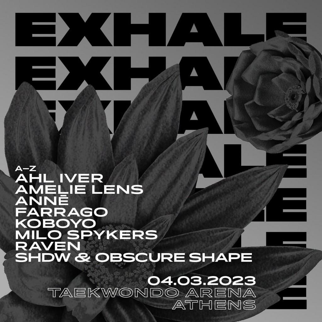 Lineup Poster Exhale Athens 2023