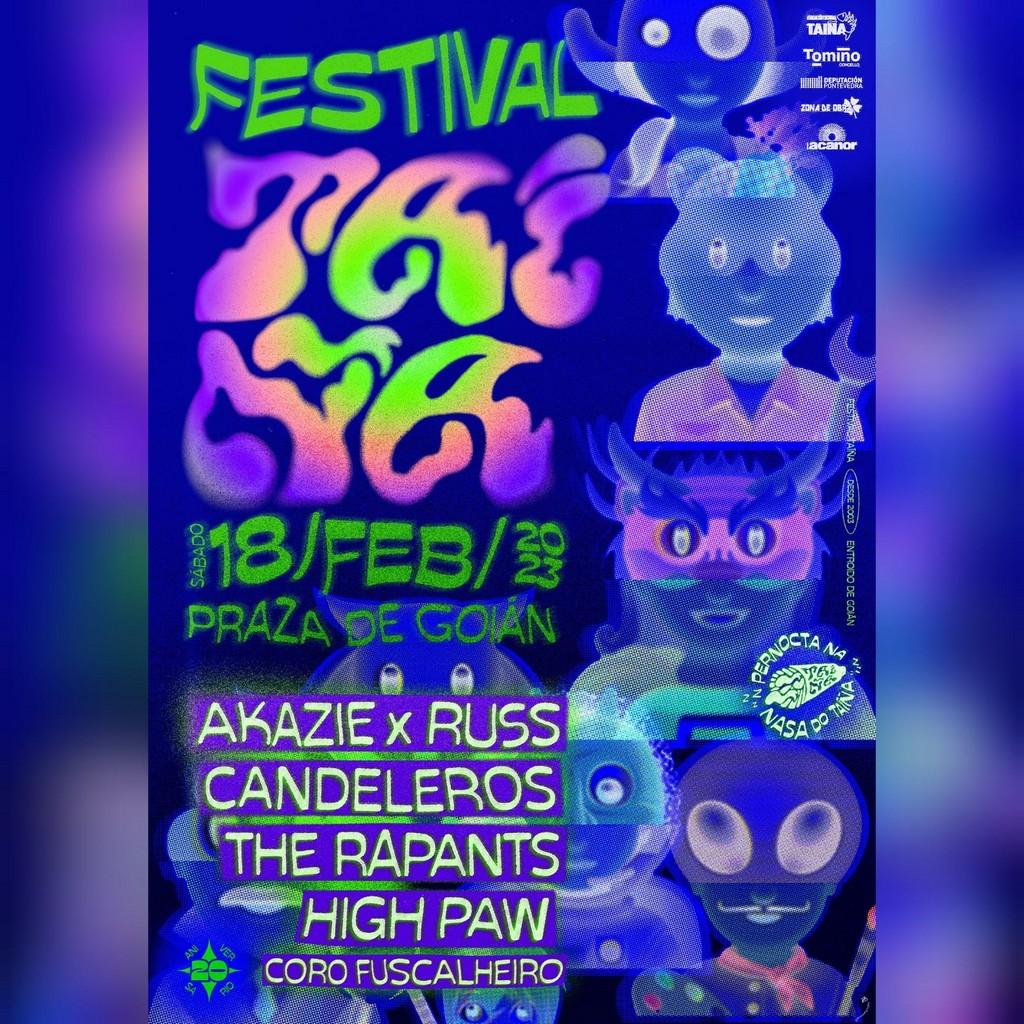 Lineup Poster Festival Taiña Goián 2023
