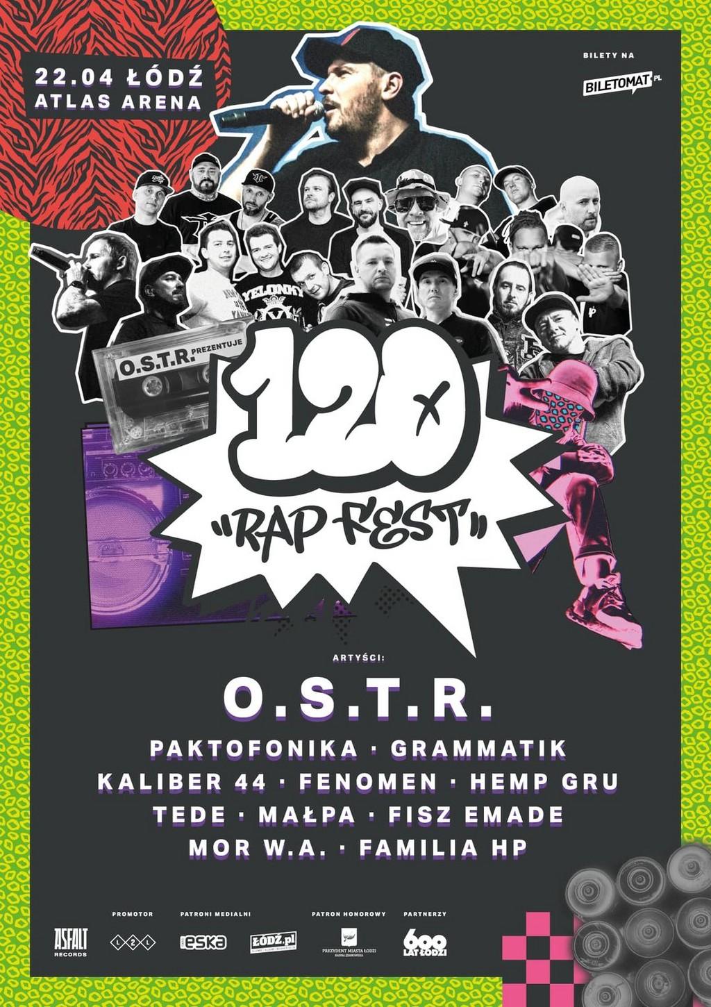 Lineup Poster 120 RAP FEST 2023