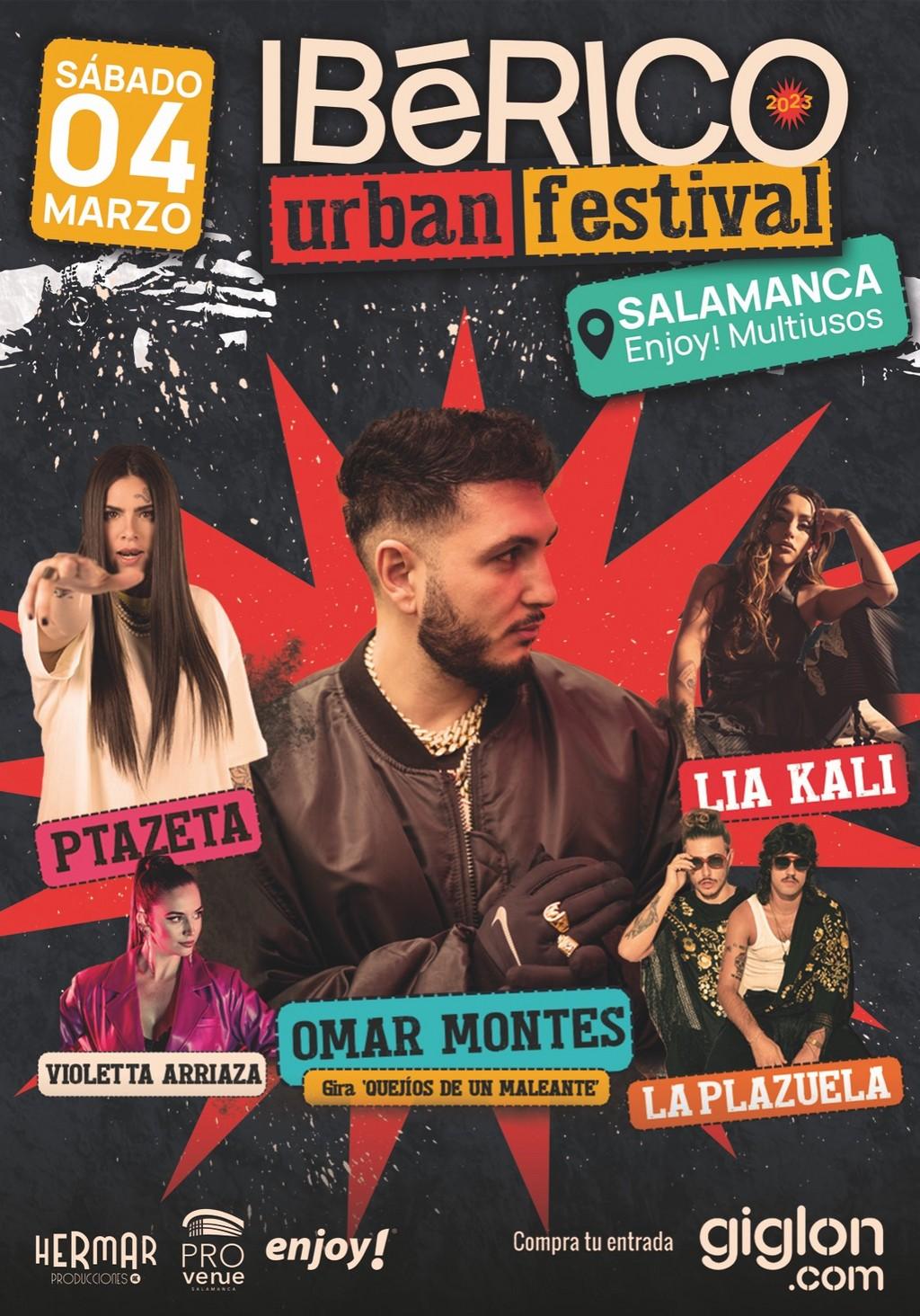 Lineup Poster Ibérico Urban Festival 2023