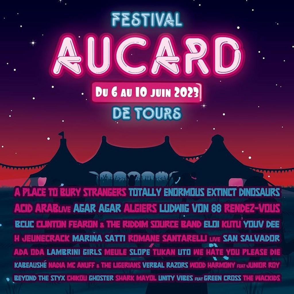 Lineup Poster Aucard De Tours 2023