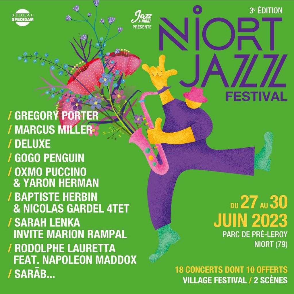 Lineup Poster Niort Jazz Festival 2023