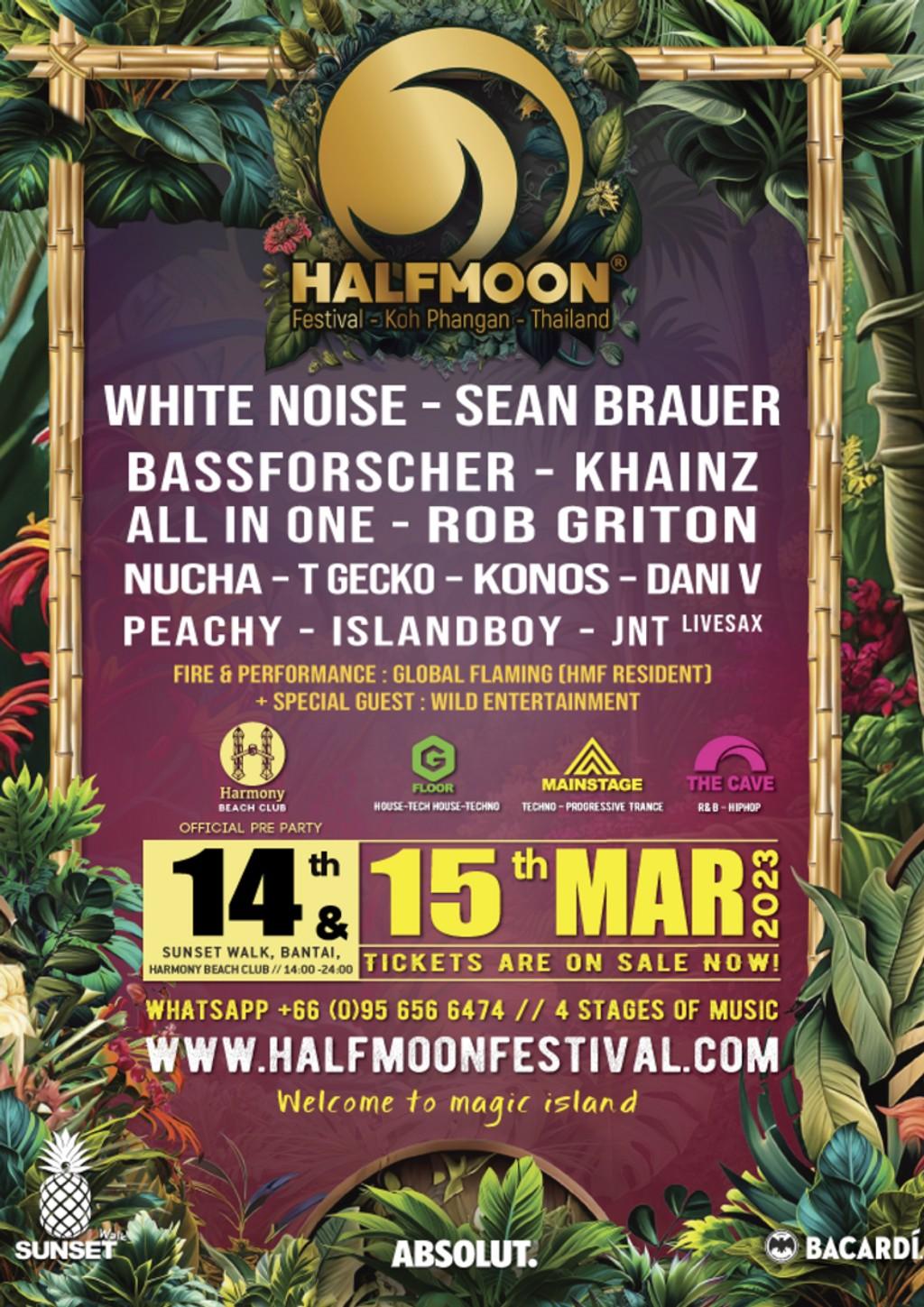 Lineup Poster Halfmoonfestival 2023