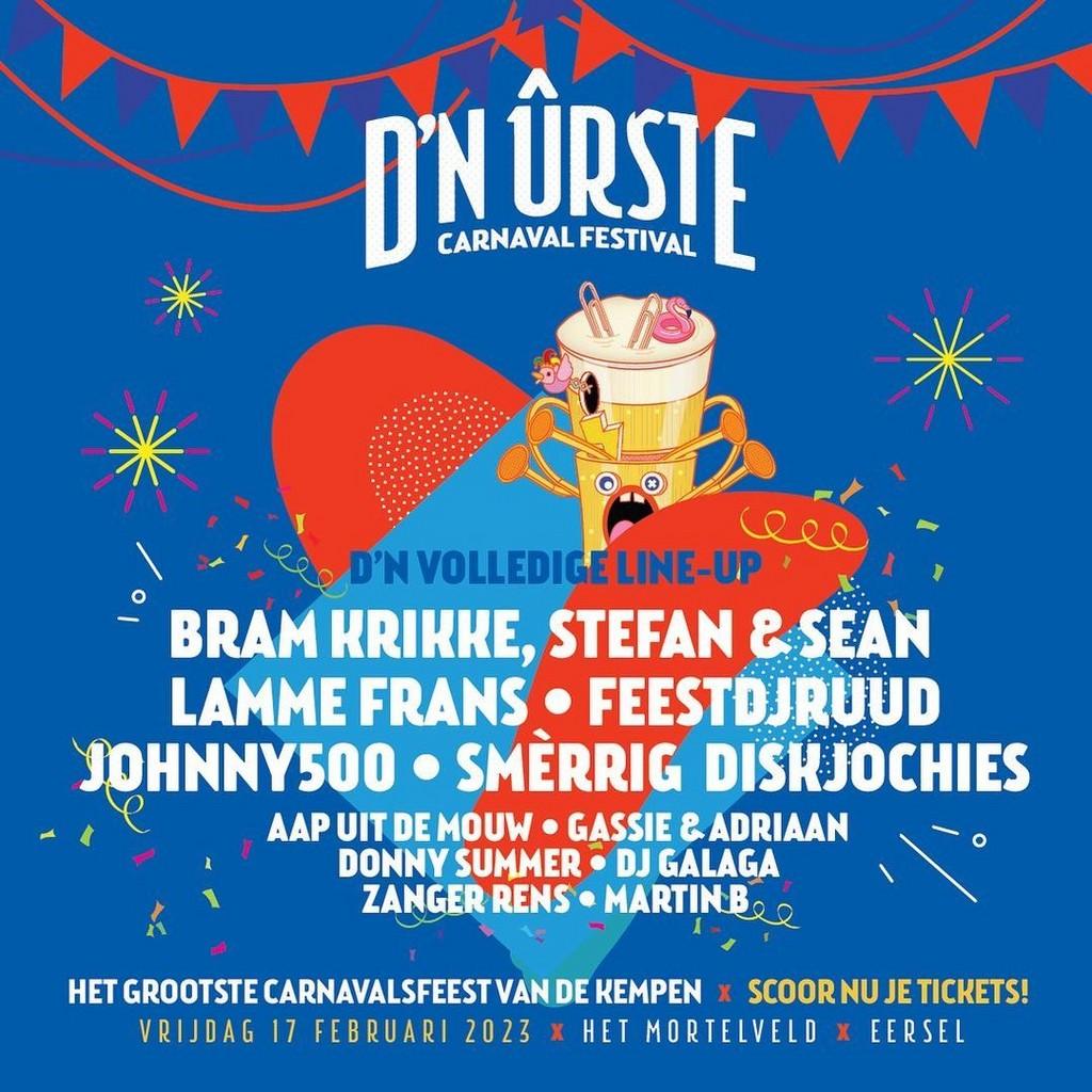 Lineup Poster D'n Ûrste Festival 2023