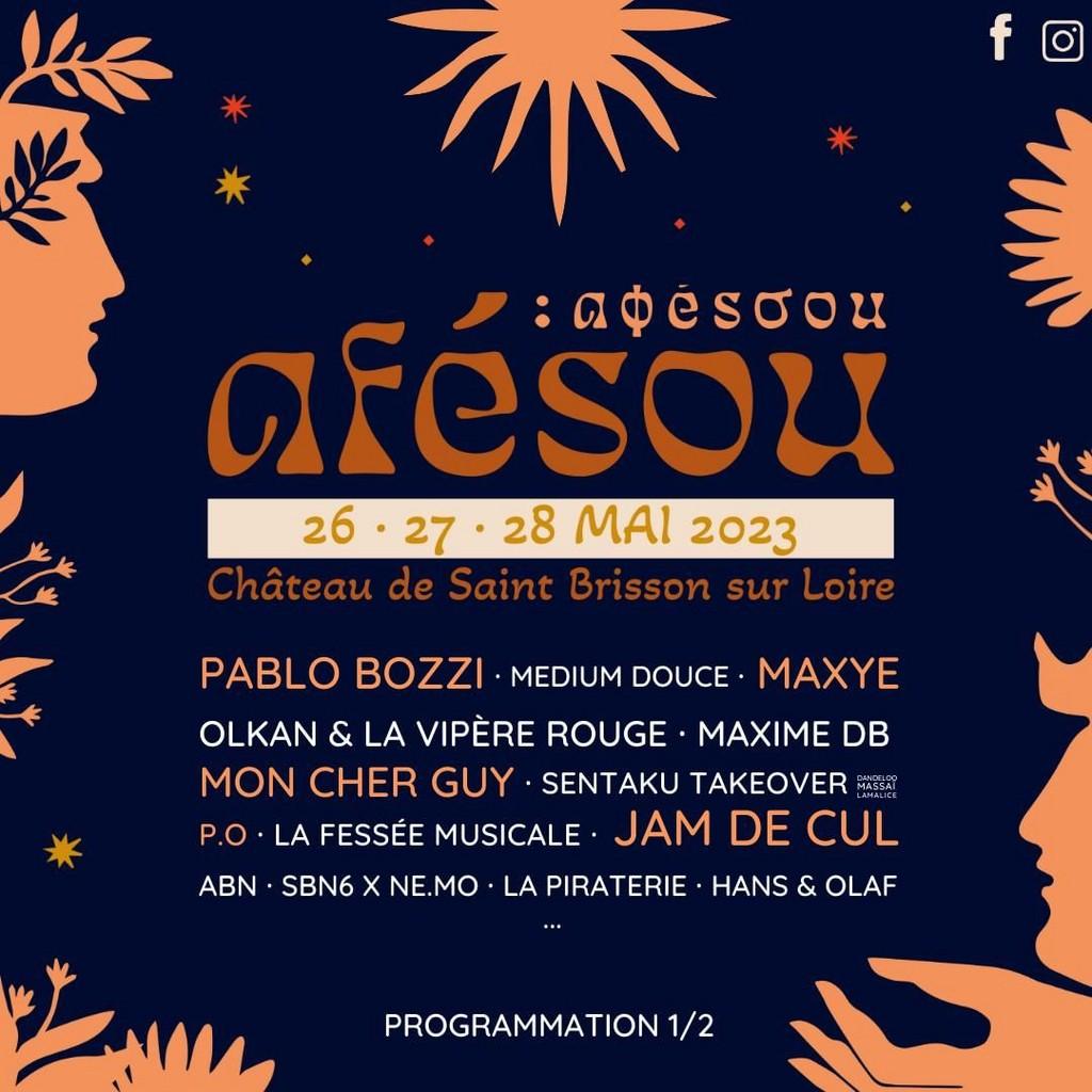 Lineup Poster Afesou Festival 2023