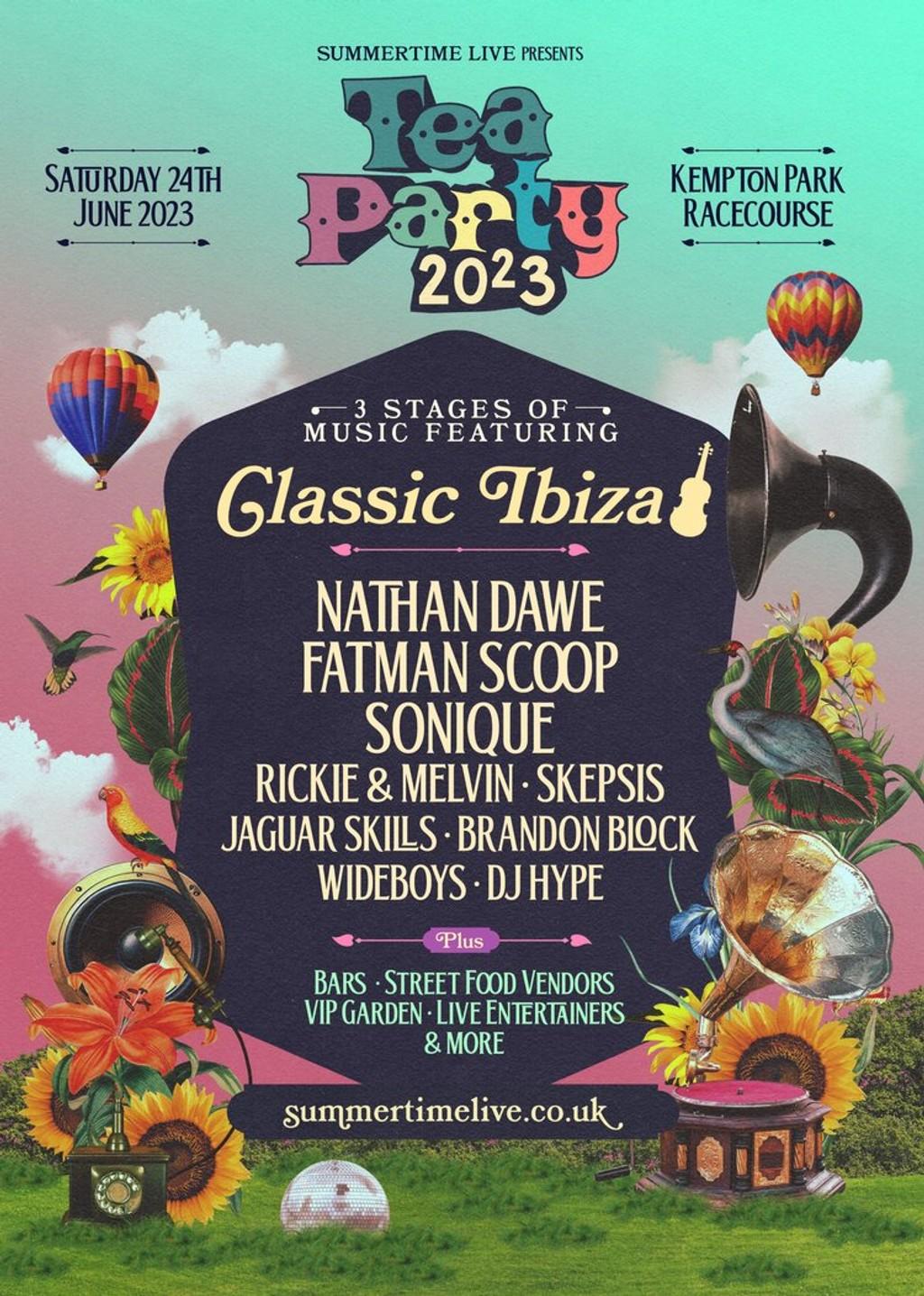 Lineup Poster Tea Party Festival 2023