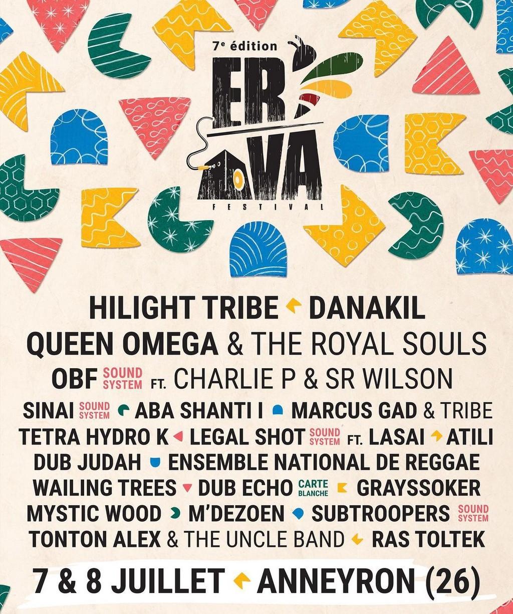 Lineup Poster ERVA Festival 2023