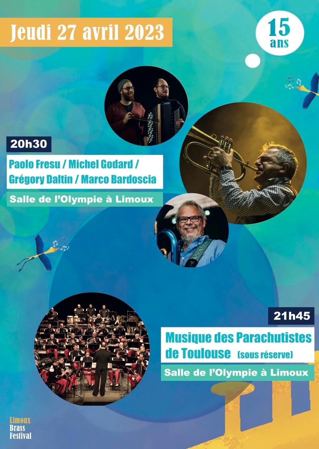 Lineup Poster Limoux Brass Festival 2023