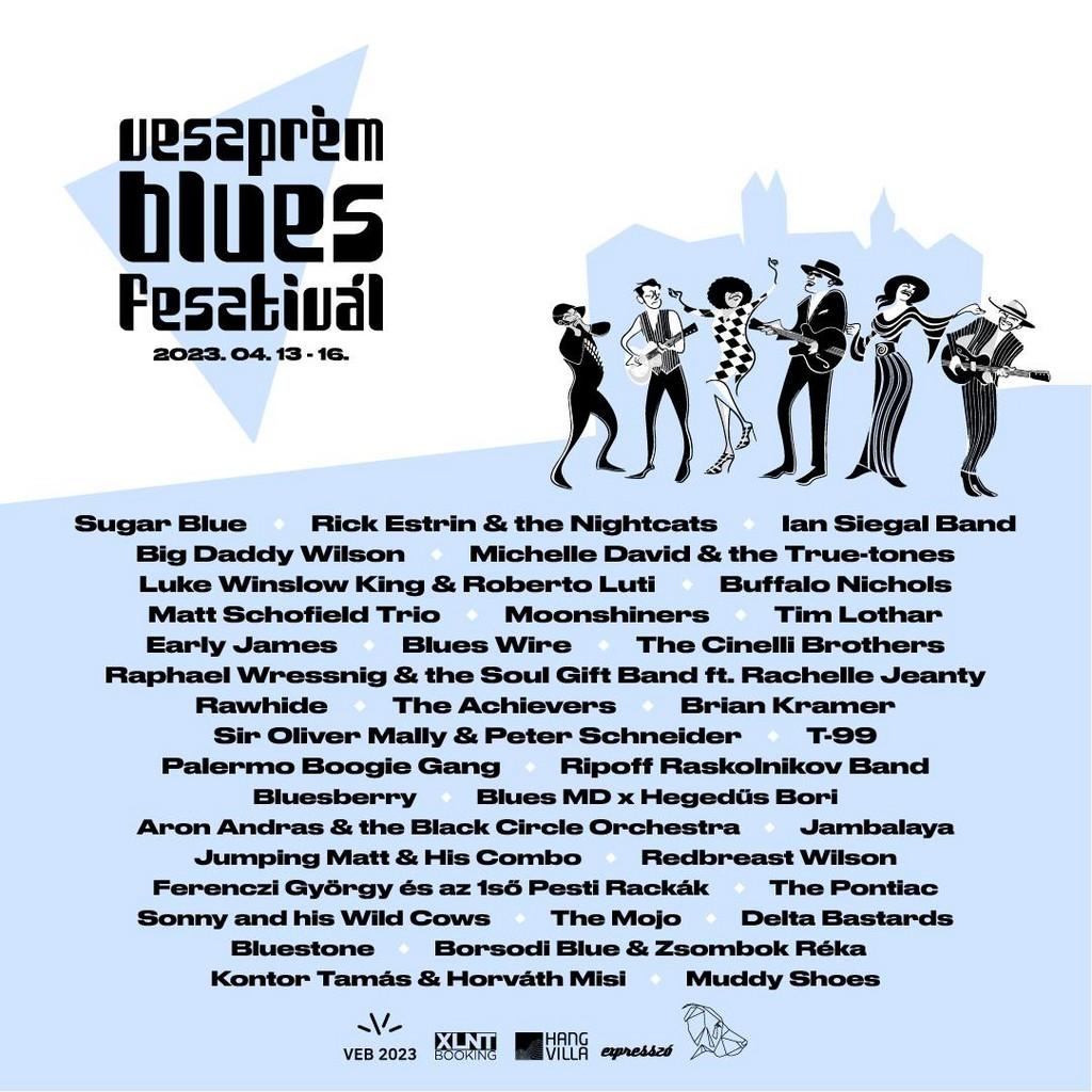 Lineup Poster Veszprém Blues Festival 2023