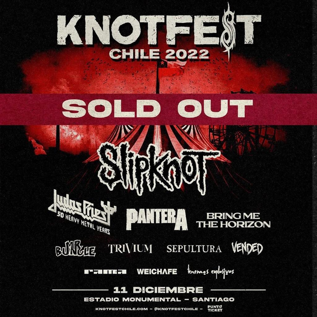 Lineup Poster Knotfest Chile 2022