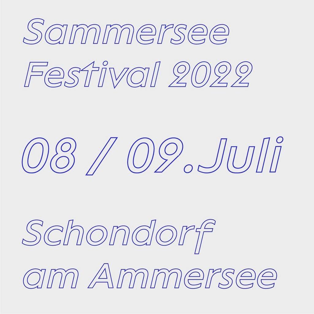 Lineup Poster Sammersee Benefiz Festival 2022