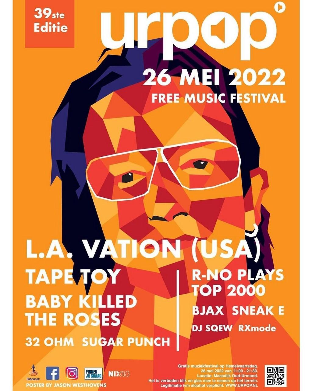 Lineup Poster Urpop Festival 2022