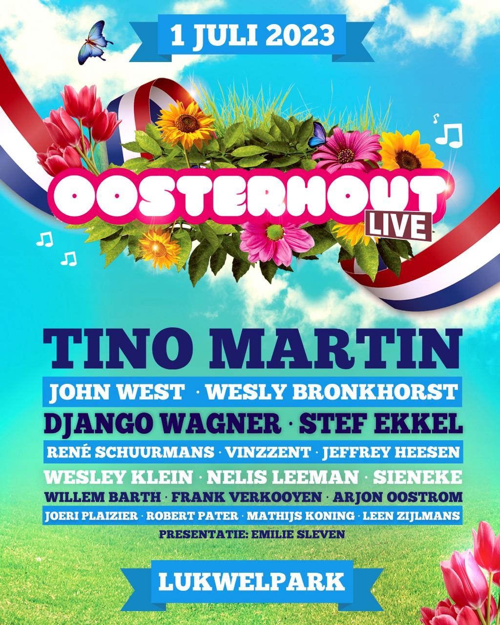 Lineup Poster Oosterhout Live 2023